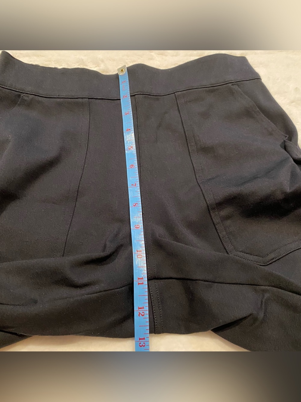 (M) Spanx Perfect Pant Joggers Black Medium Ponte Business Casual Pull-on - Picture 5 of 15